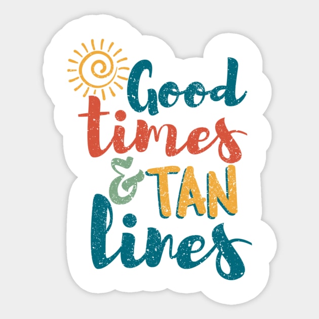 Good Times And Tan Lines Sticker by yeoys